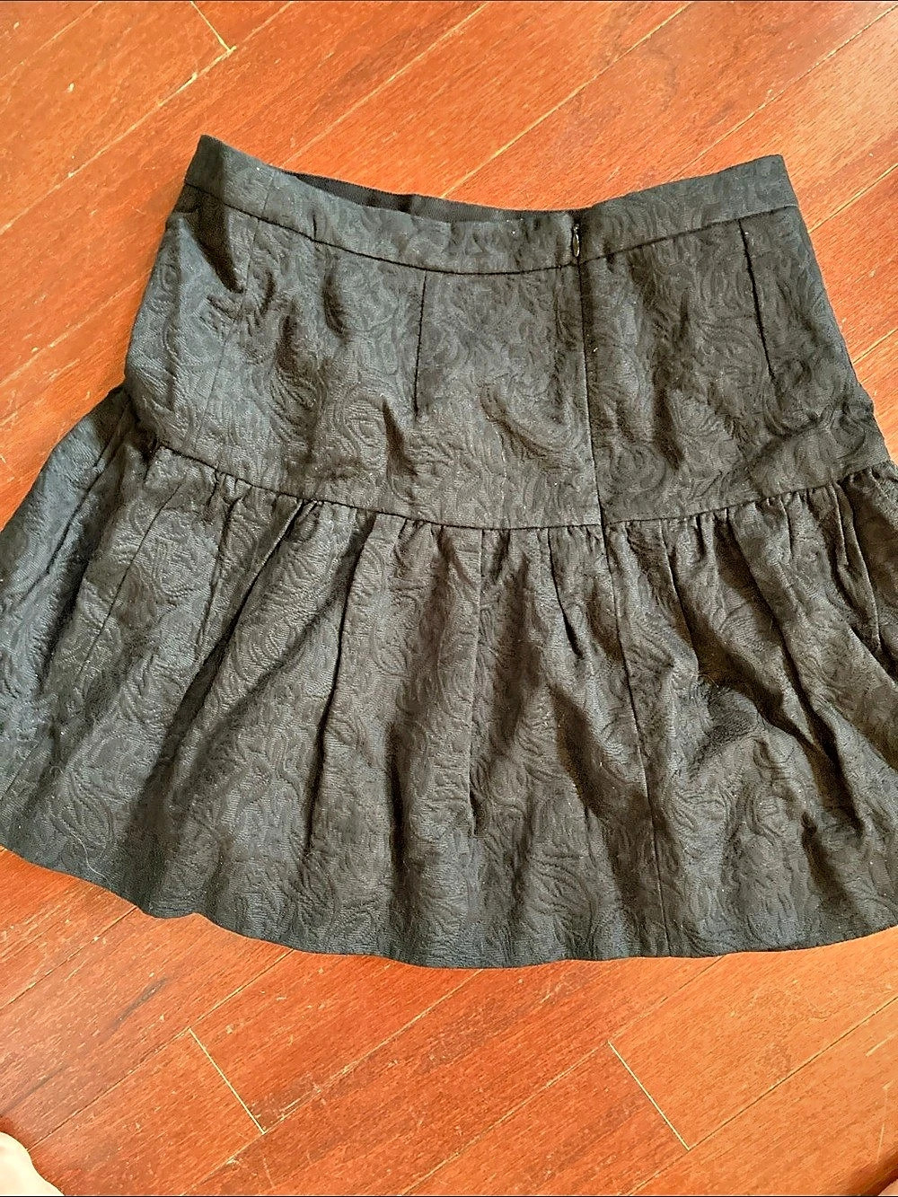 J.Crew Matelassé Skirt flared Mini Skirt Black Size 6
